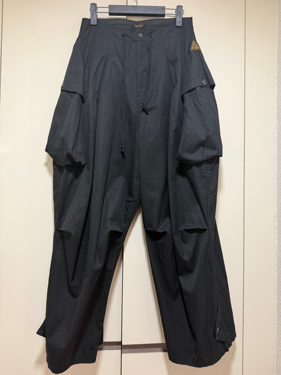 캐피탈 콤베드 개버딘 Ao 다이 카고 팬츠 블랙 1 사이즈 상품이미지1