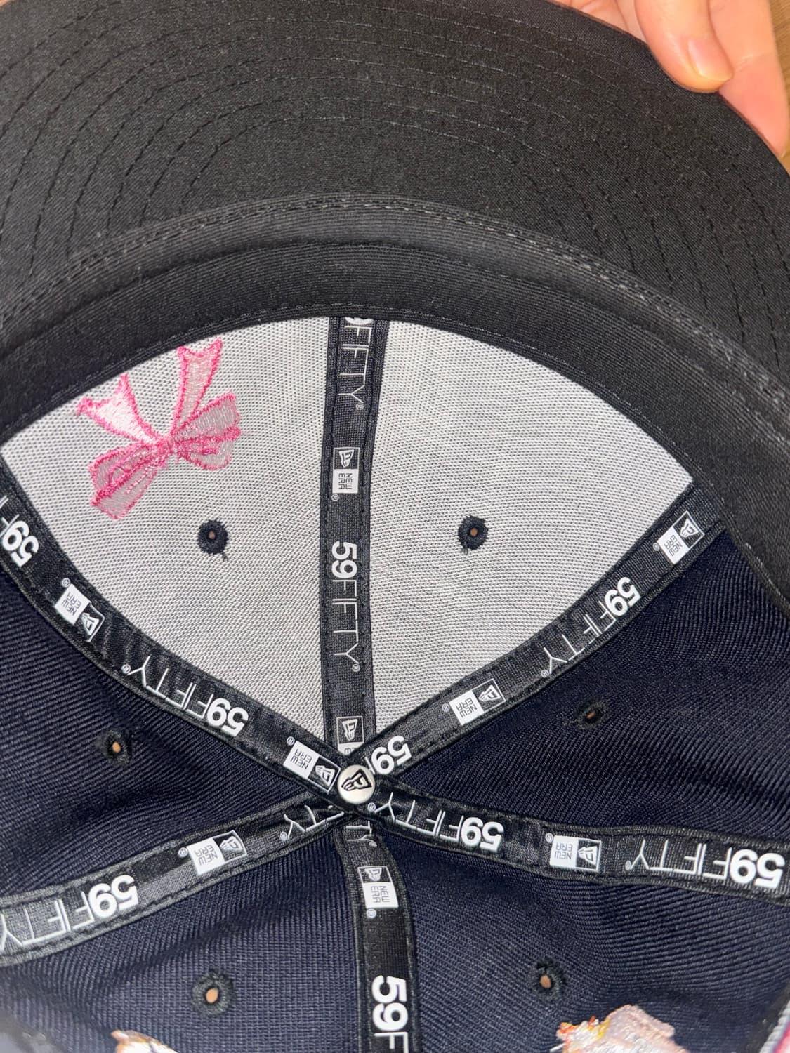 capo 카포 - 뉴에라 리본 커스텀 모자 ( 네이비 ) 상품이미지3