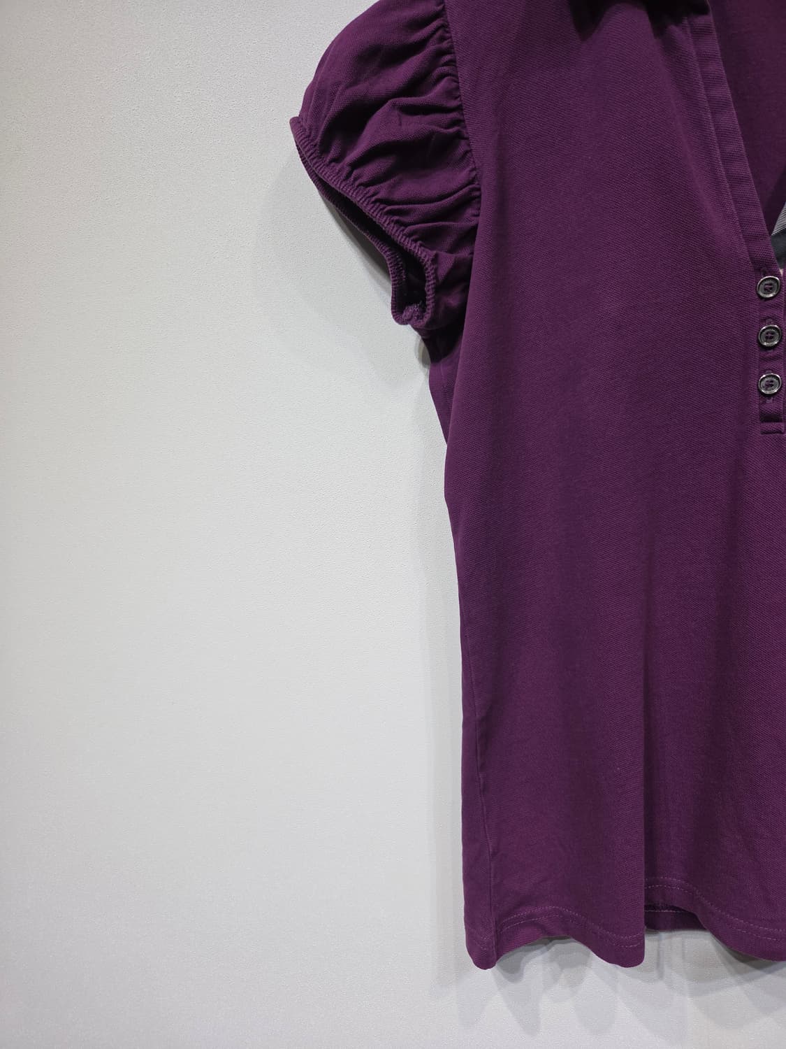 버버리 브릿 퍼프 소매 PK 카라 티셔츠 상품이미지4