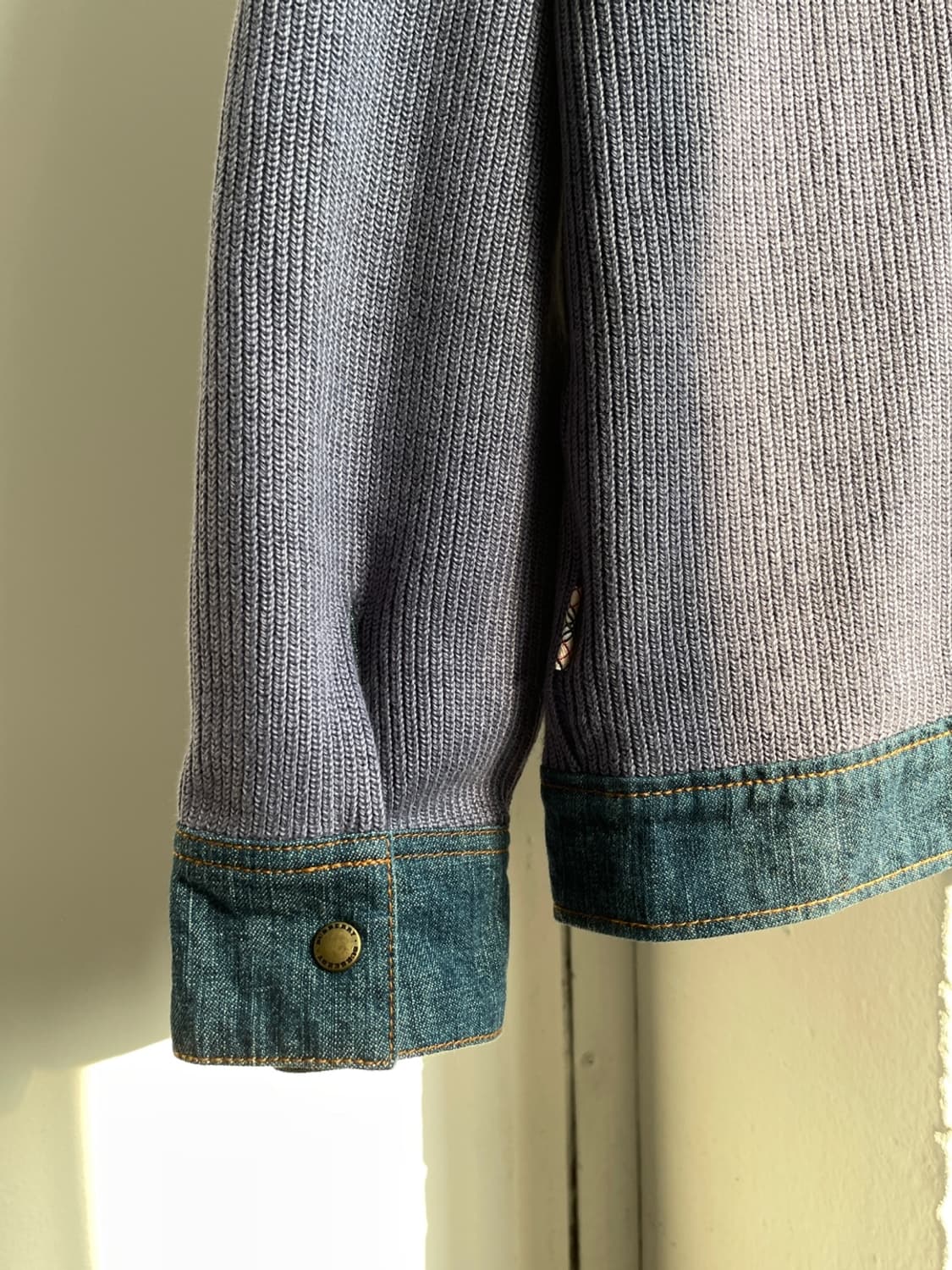 버버리 데님 니트 믹스 자켓 상품이미지5