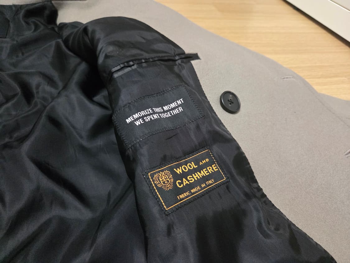 인사일런스 MTR 프리미엄 더블 브레스티드 코트 상품이미지6