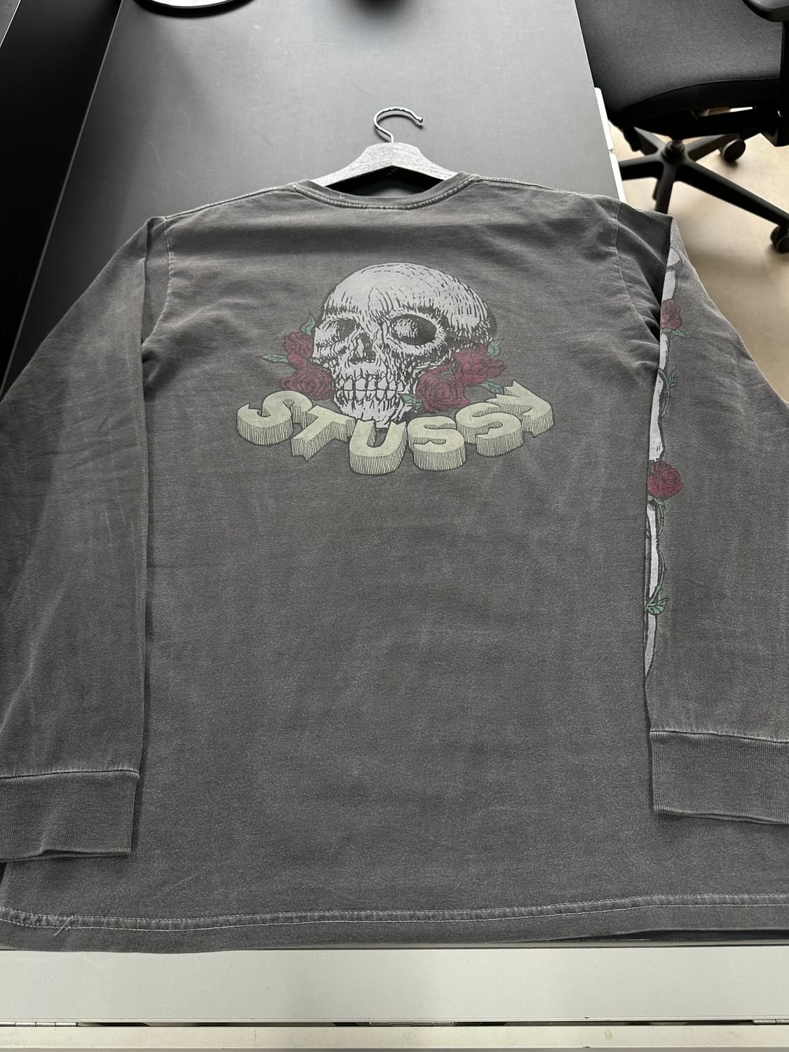 스투시 스컬로즈 피그먼트워시드 롱슬리브긴팔티 상품이미지5