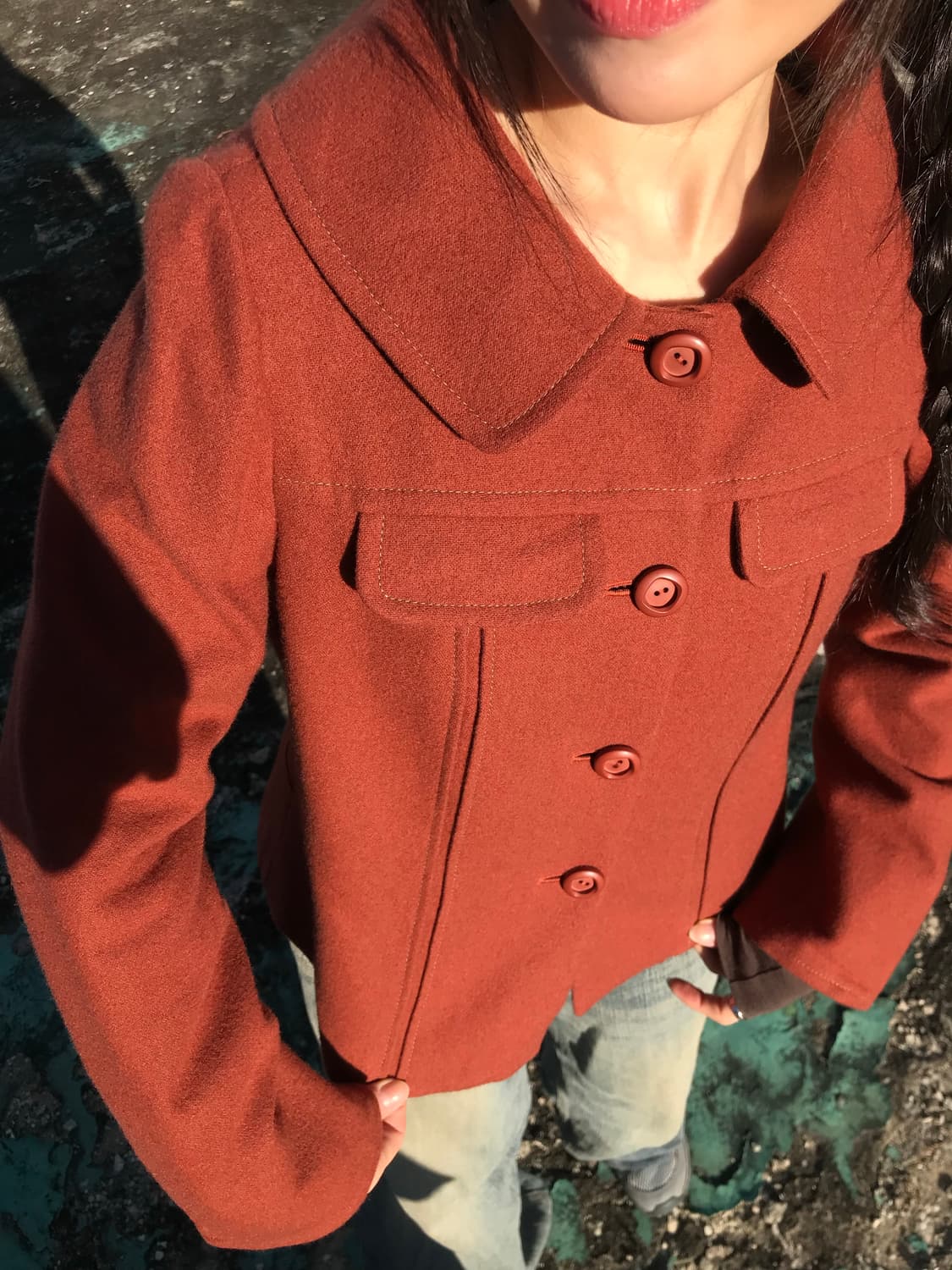 Jocomomola 메이플 브라운 숏 자켓 상품이미지5