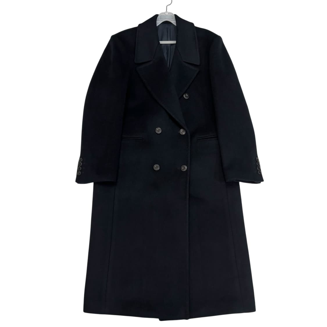 유어네임히얼 네이비 울 100 더블 코트 상품이미지1