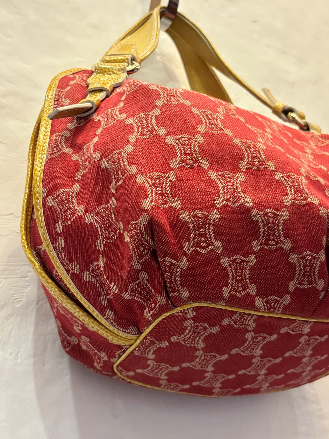 빈티지 CELINE 트리옹프 자카드 버킷백 (정품 보증카드·더스트백 포함 상품이미지3