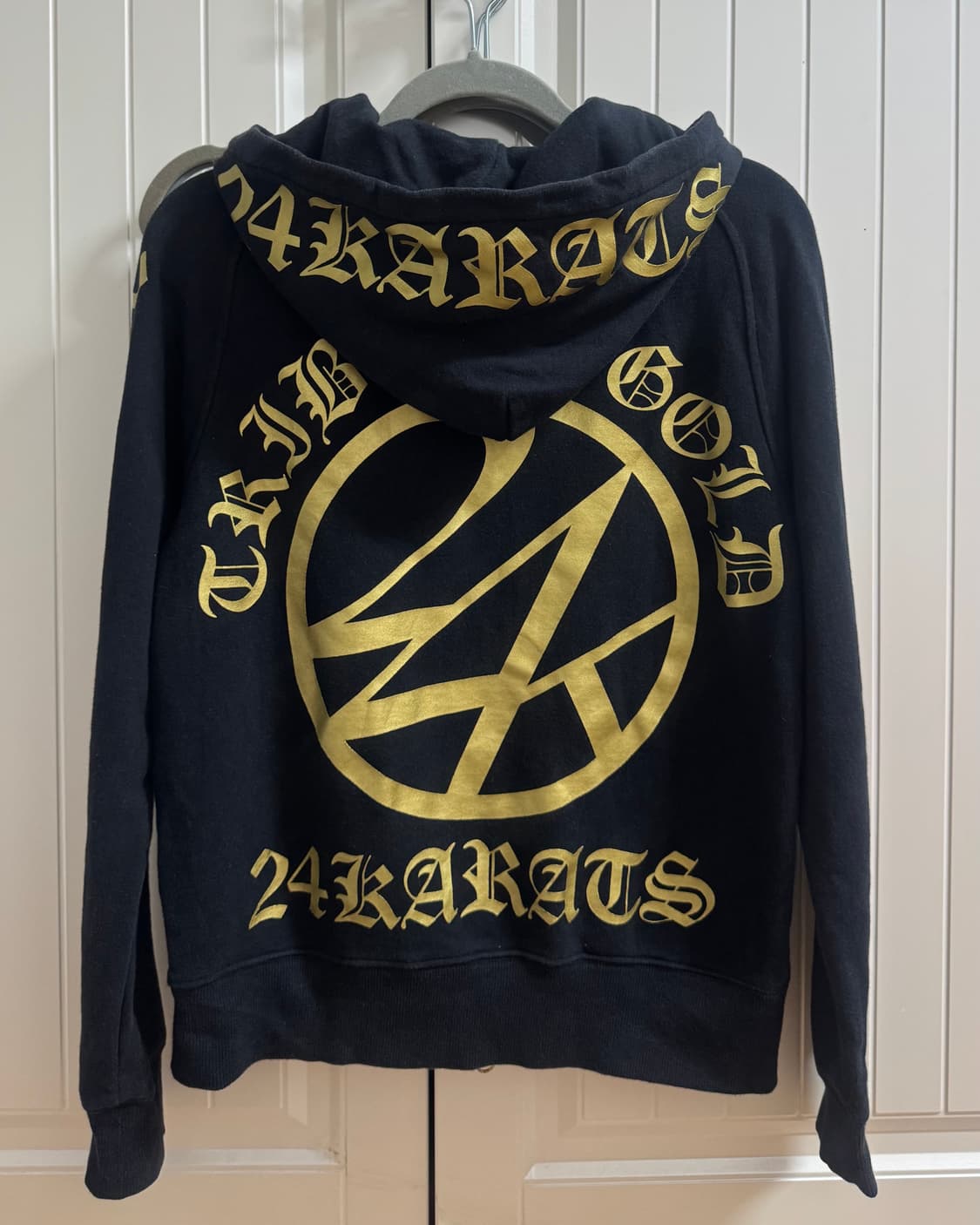 24karats gold logo hood zip-up 상품이미지3