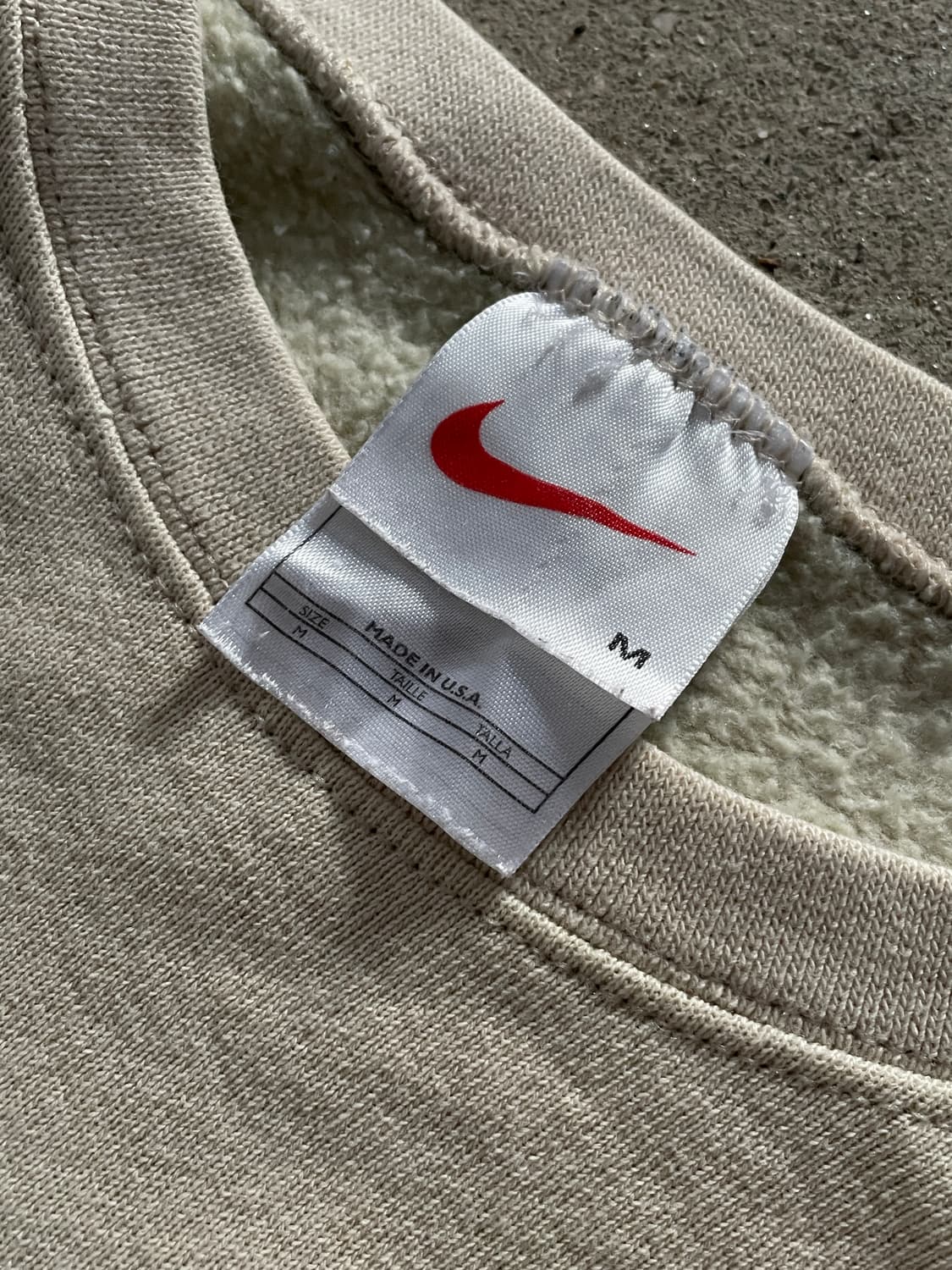 USA Made)90s Nike oatmeal sweatshrt 상품이미지5