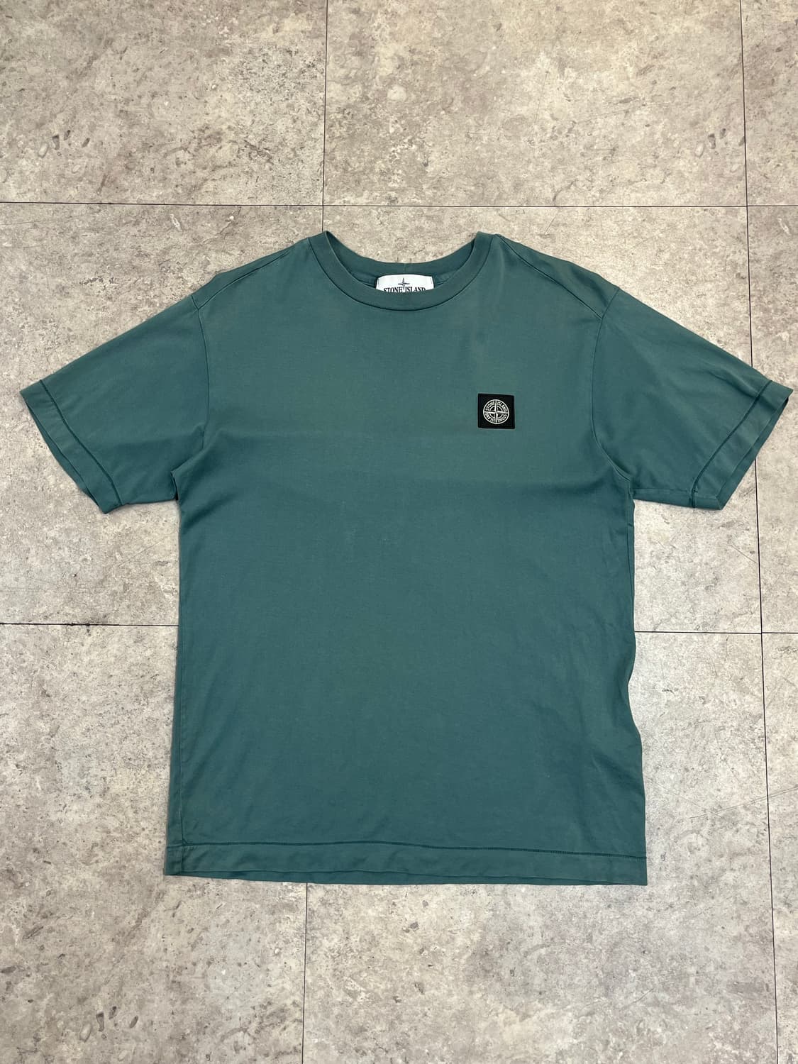 스톤 아일랜드 컴파스 패치 반팔티 그린 S #csz3813 상품이미지4