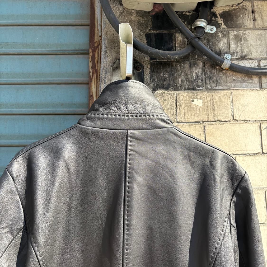 히로코 코시노 양가죽 라이더 자켓 상품이미지9