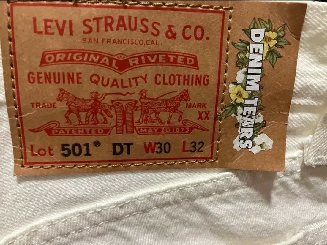 정품) 데님 티어스 스투시 아워레가시 ttl 500 진 화이트 상품이미지3