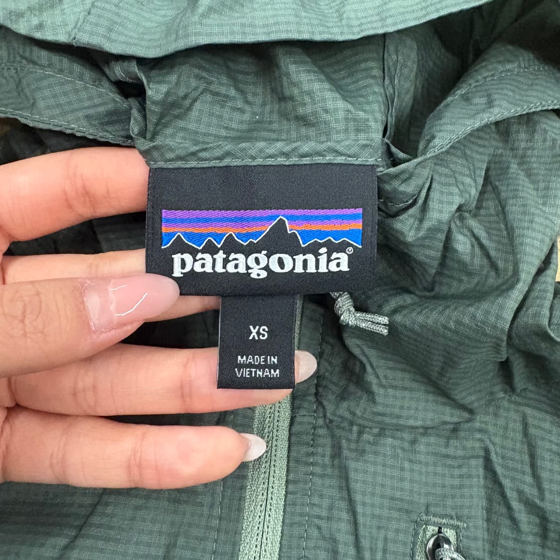 [정품/XS] 파타고니아 바람막이 자켓 그린 b15 상품이미지5