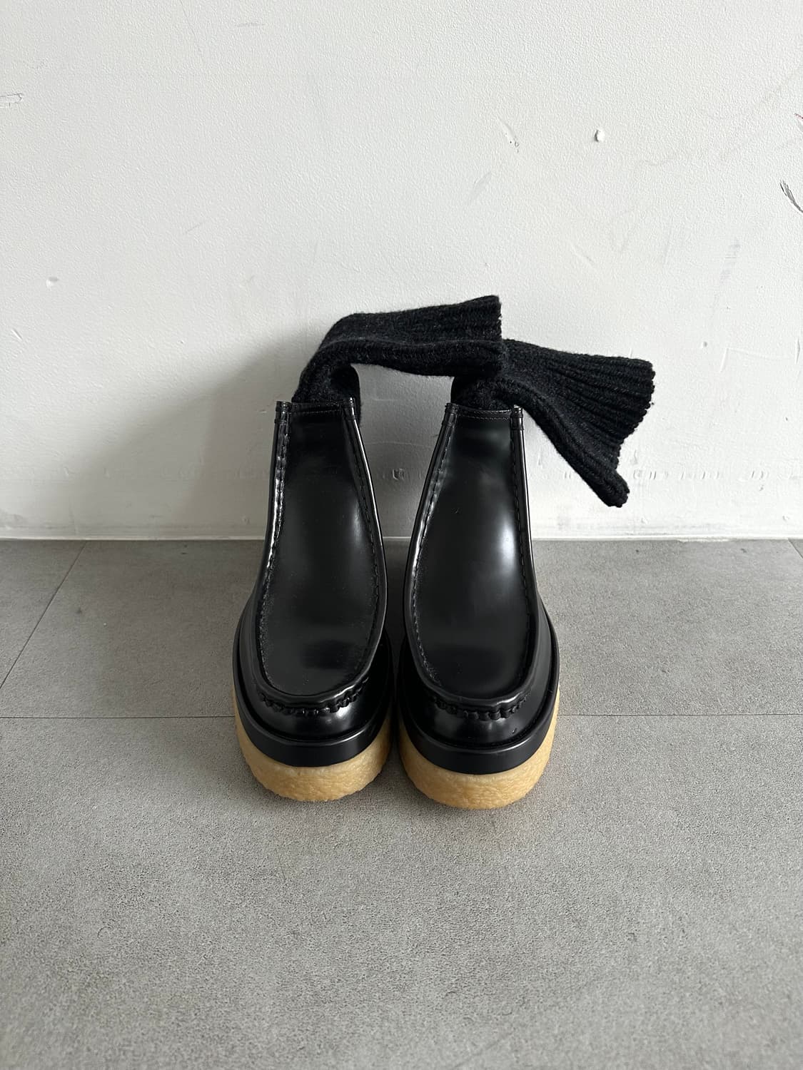 끌로에 제이미 니트 레이어드 하이부츠 상품이미지2