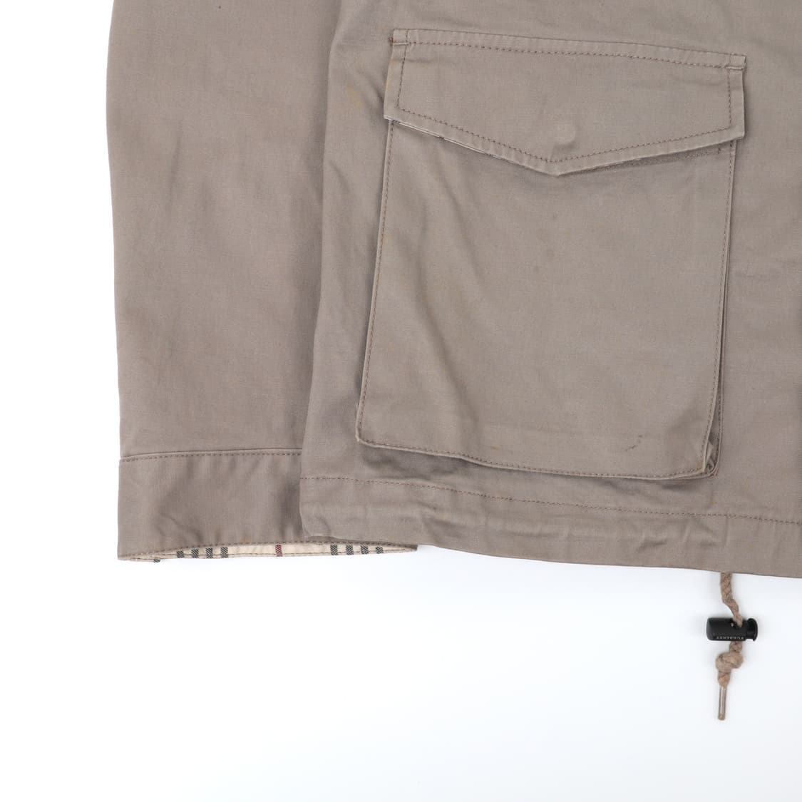 버버리 블랙라벨 멀티포켓 체크 카라 자켓 상품이미지4