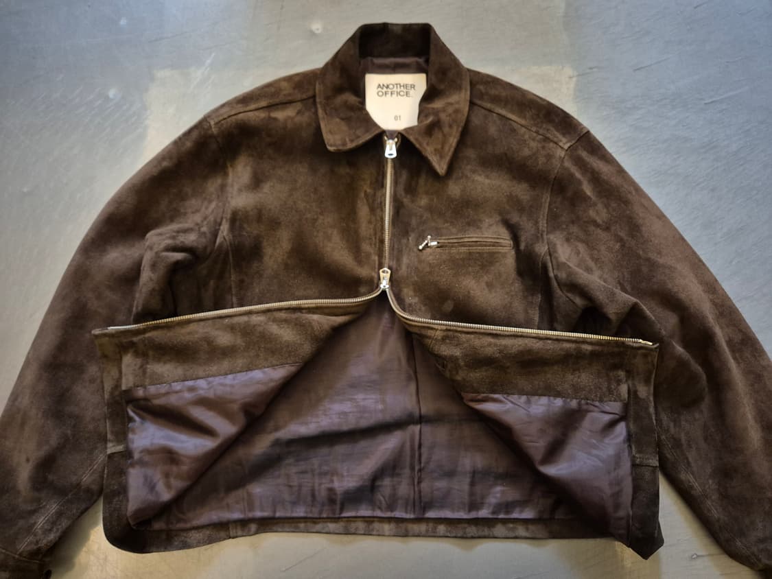 어나더오피스 고트스킨 스웨이드 자켓 상품이미지4