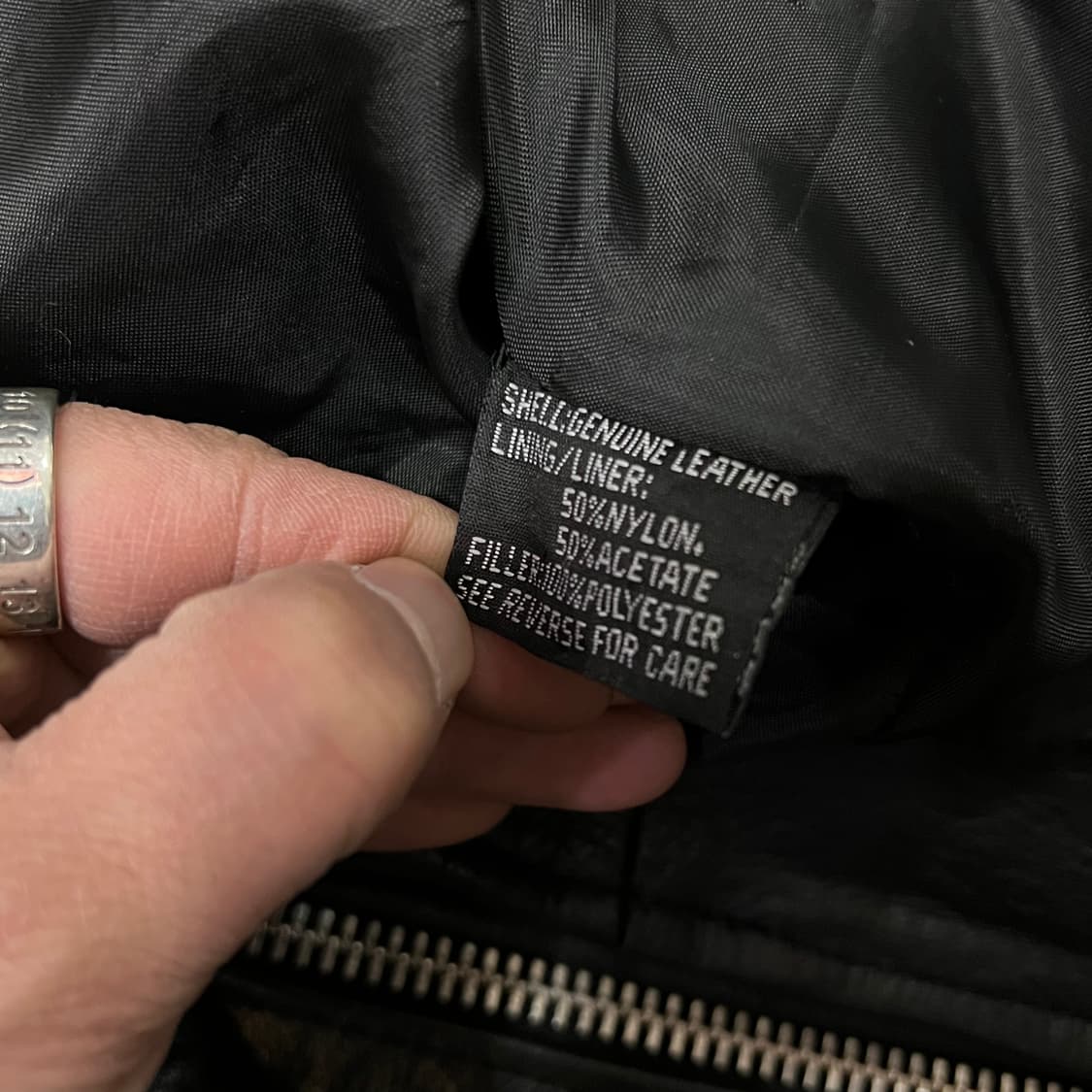  빈티지 리얼레더 라이더 자켓 y15406 상품이미지7