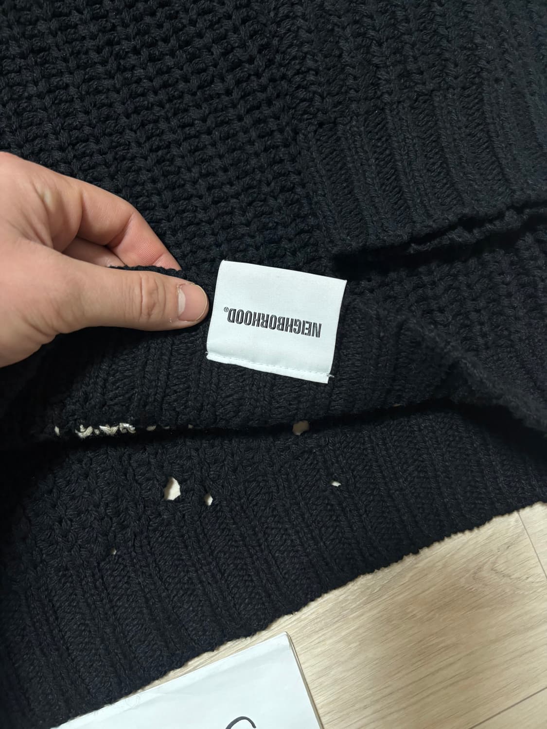 네이버후드 24SS SAVAGE KNIT BLACK 상품이미지6