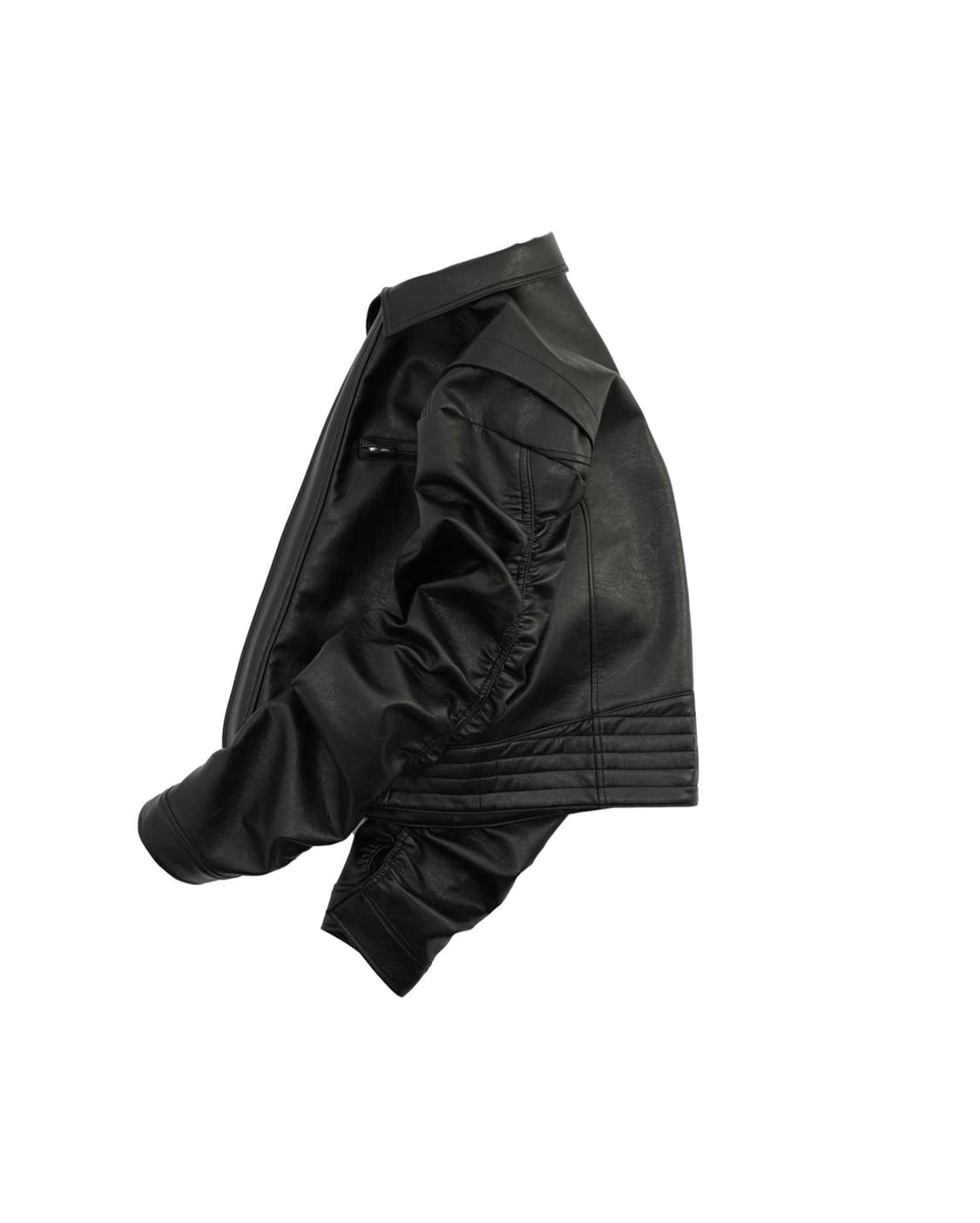 파아카이브 FAR FAUX LEATHER PUCKERING JACKET 상품이미지3