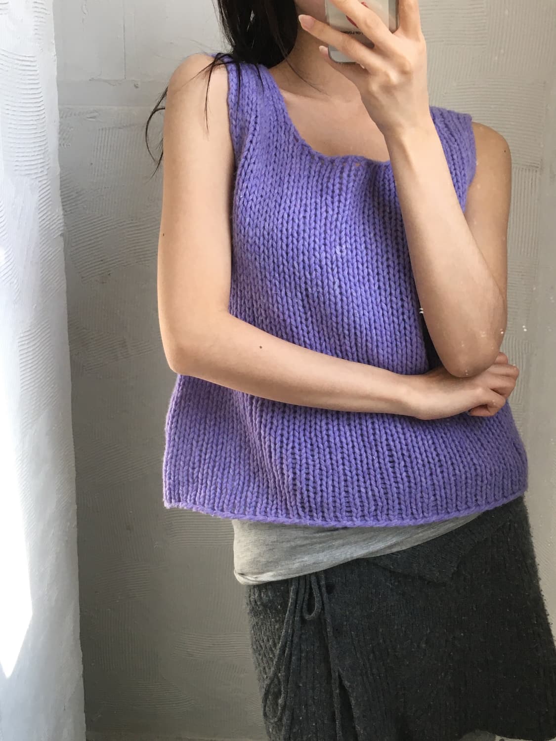 Max Mara 막스마라 퍼플 니트 나시  상품이미지2