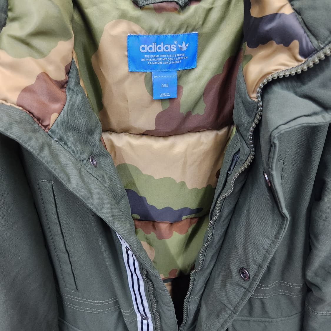 아디다스 다운 오리털 투웨이 롱패딩 L 상품이미지8