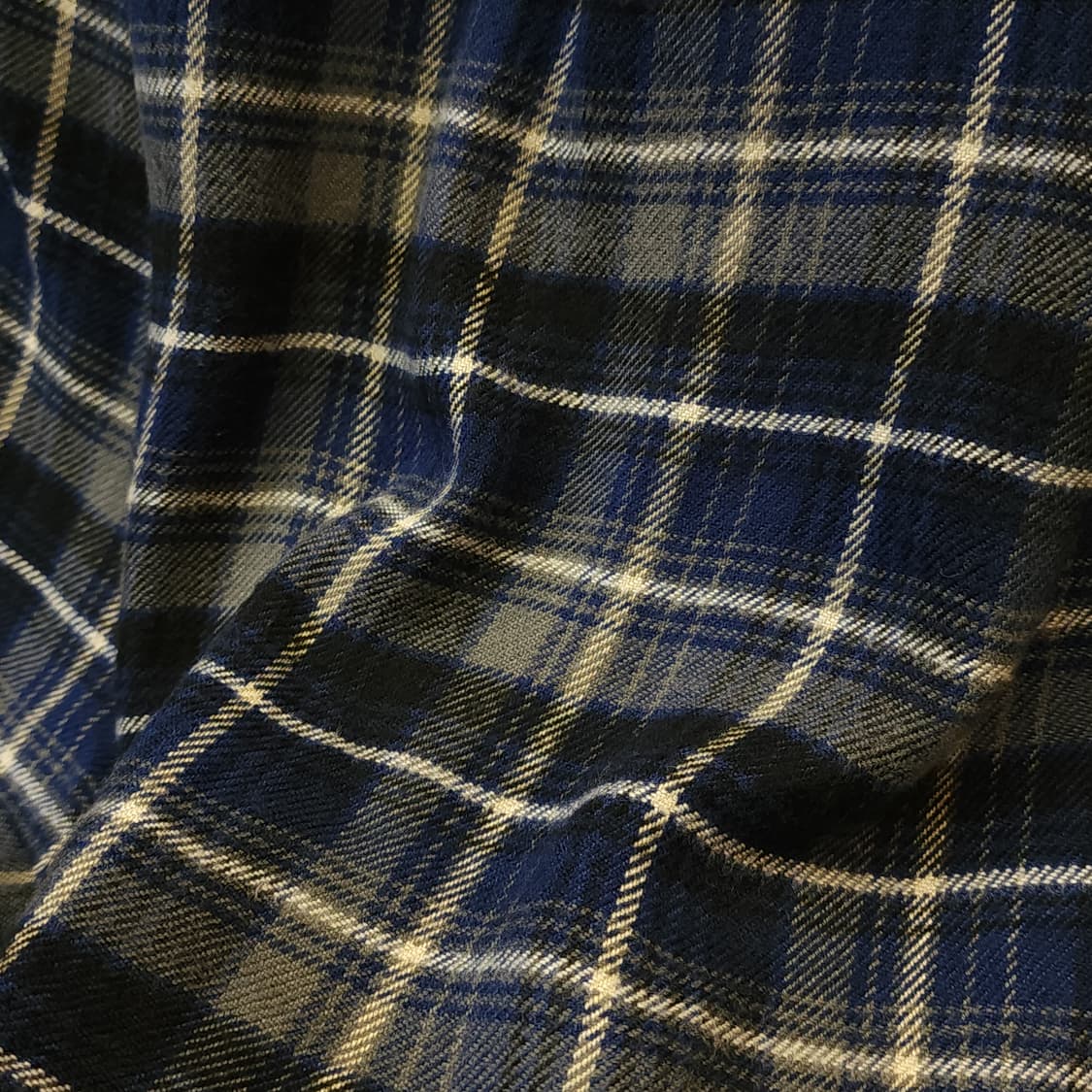 90s 아메리칸 빈티지 체크셔츠 플란넬 셔츠 워크셔츠 블루 m 상품이미지10