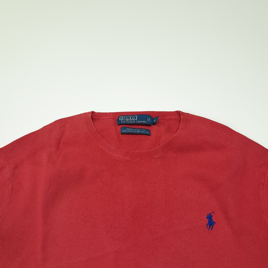 CL363 L 폴로 00s 코튼 레드애플 니트 스웨터 상품이미지2