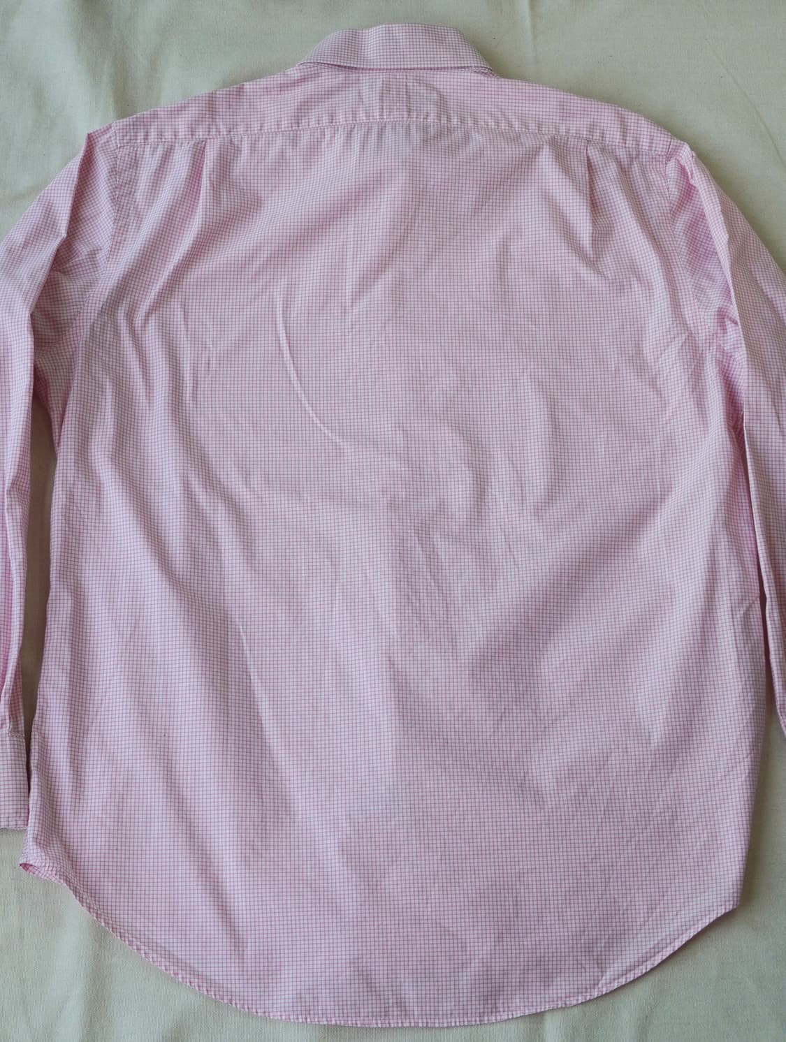 폴로 랄프로렌 핑크 깅엄 체크 포플린 셔츠 16 1/2 상품이미지5