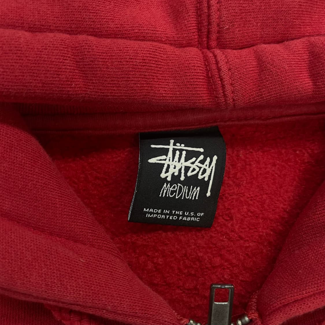스투시 Stussy 클래식 닷 후드집업 레드 상품이미지4