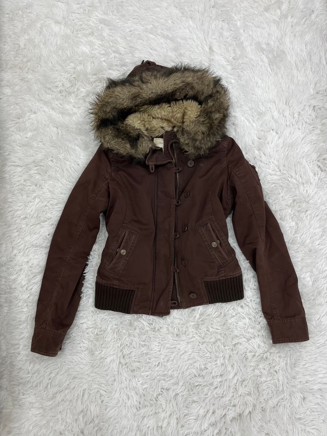 Abercrombie 울프죠 브라운 패딩 상품이미지7