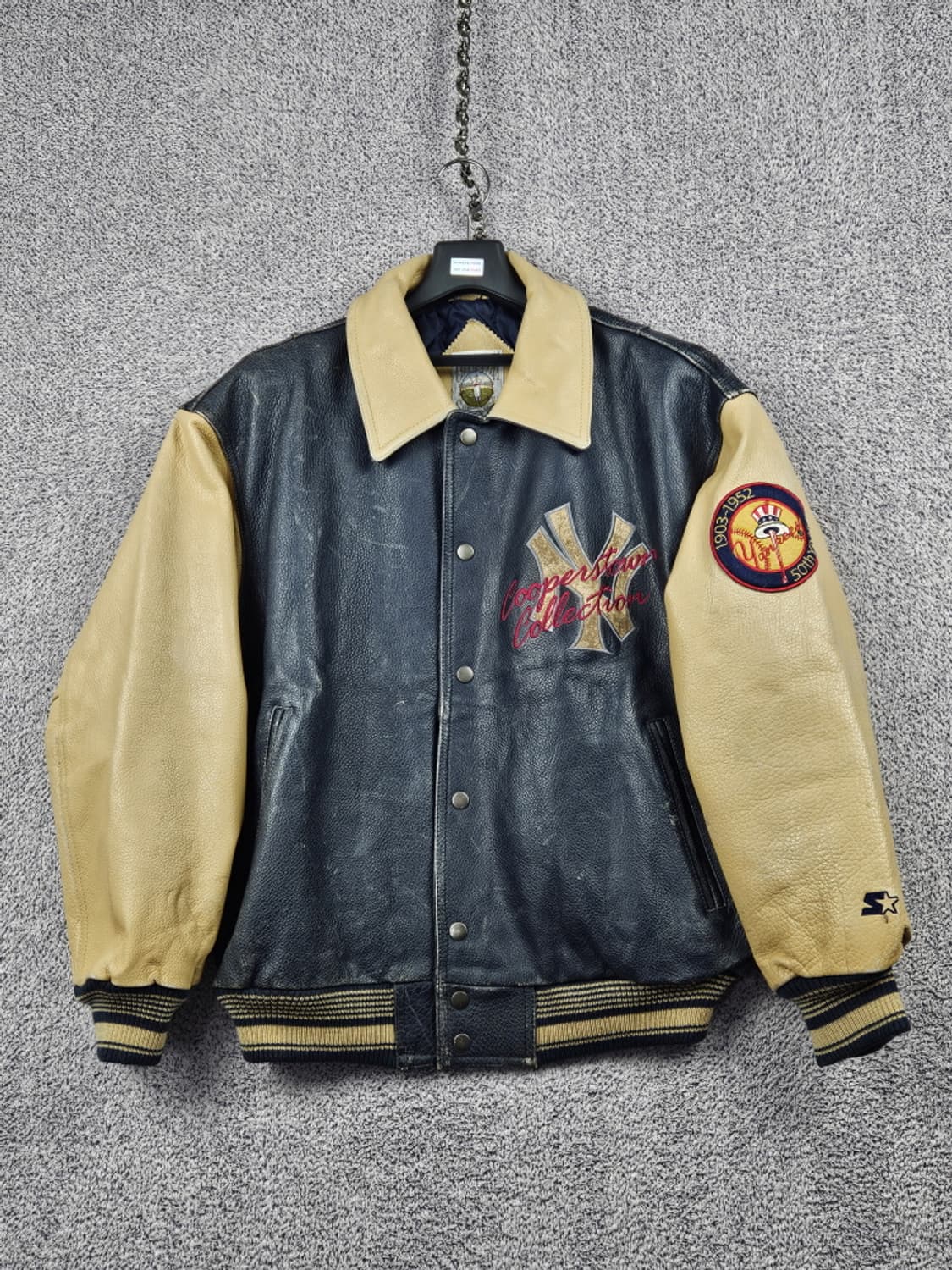 스타터 뉴욕양키스 쿠퍼스타운컬렉션 배색 가죽 자켓 ( L )/ 10210 상품이미지3