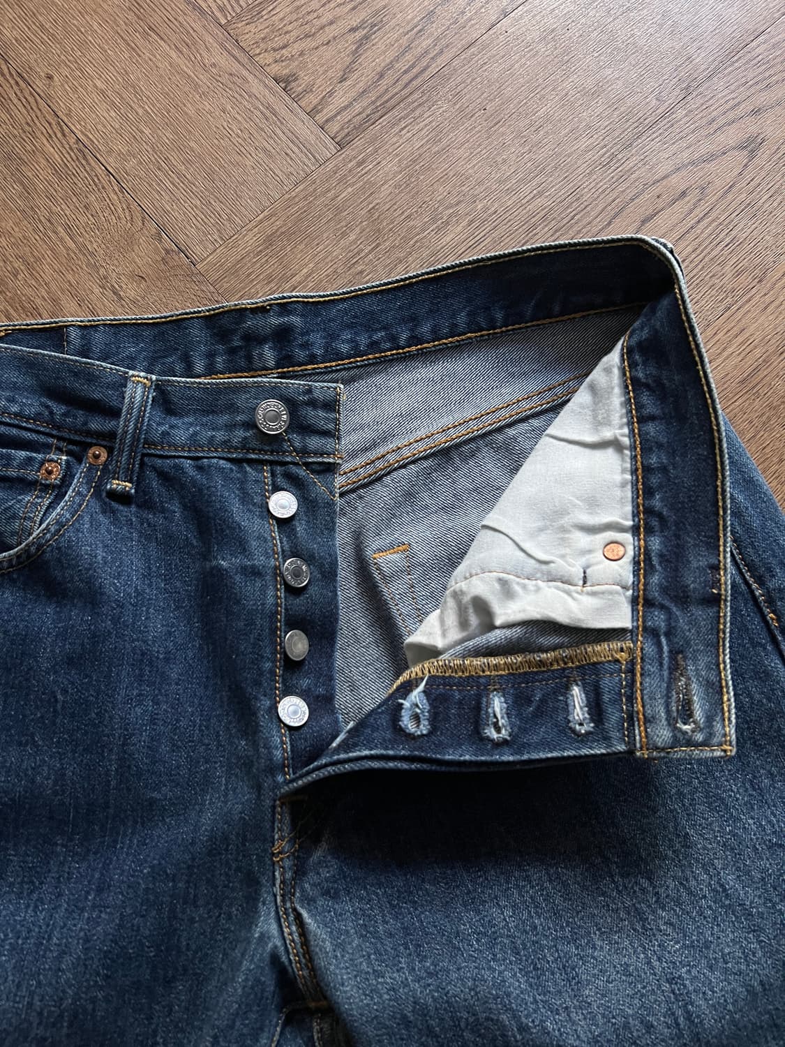 [32]00's 리바이스 501 스트레이트 데님 팬츠 상품이미지3