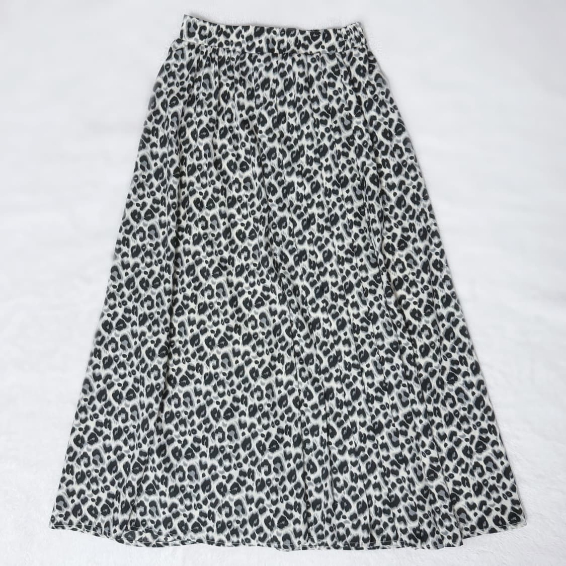ARCHIVES 히메갸루 오네갸루 그레이 레오파드 플리츠 스커트 상품이미지1