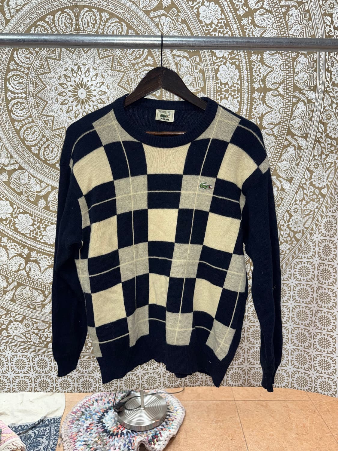 라코스테 서광 체크 니트  상품이미지3