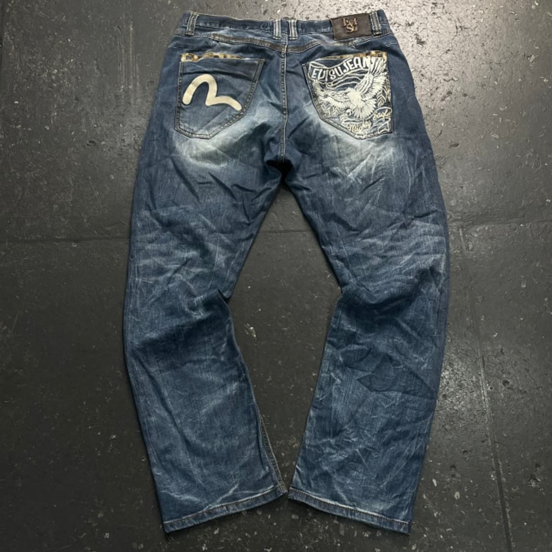 36 에비수 독수리 자수 청바지  상품이미지5