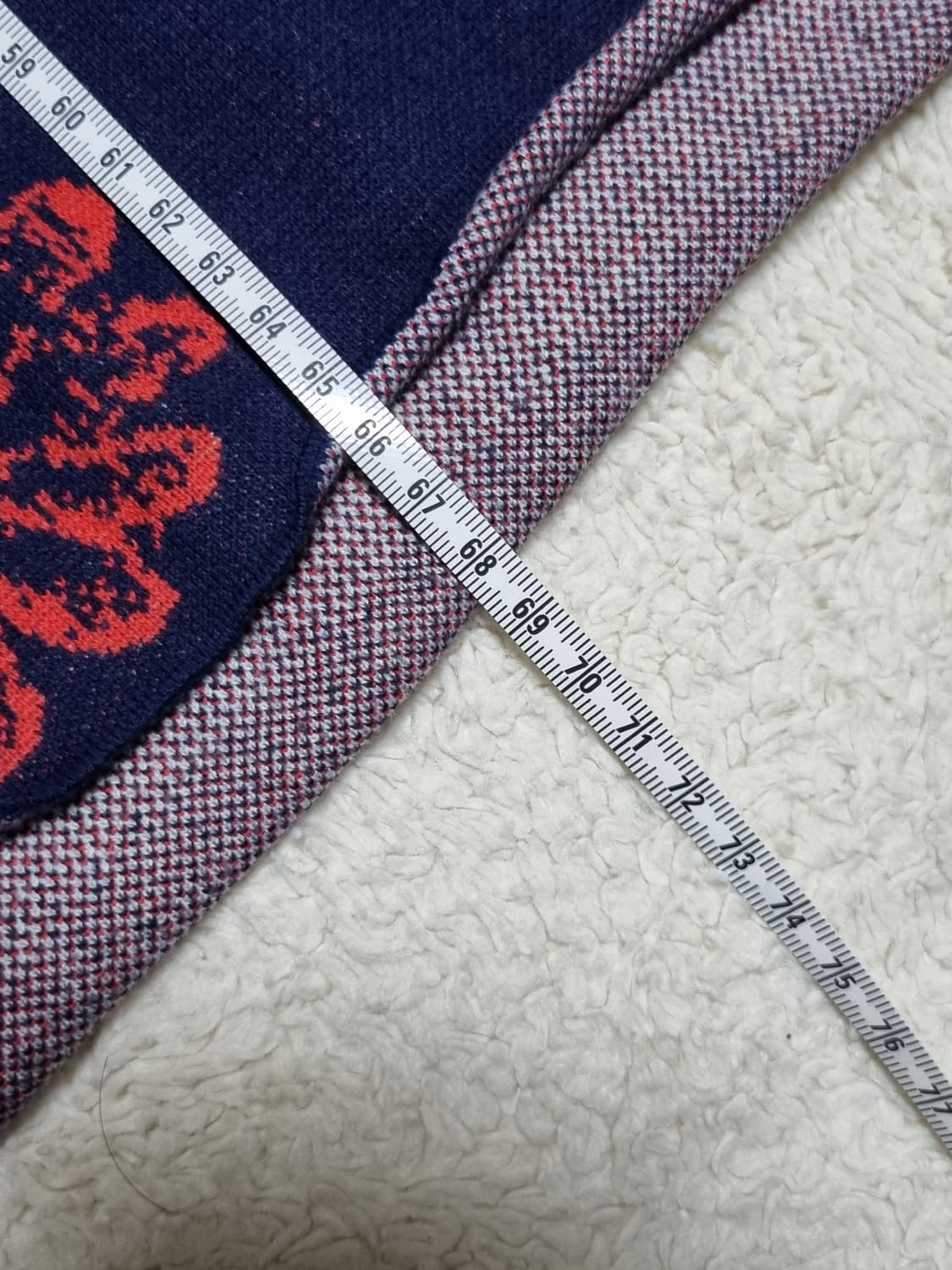 블루마블 자카드 니트 후드티 상품이미지4