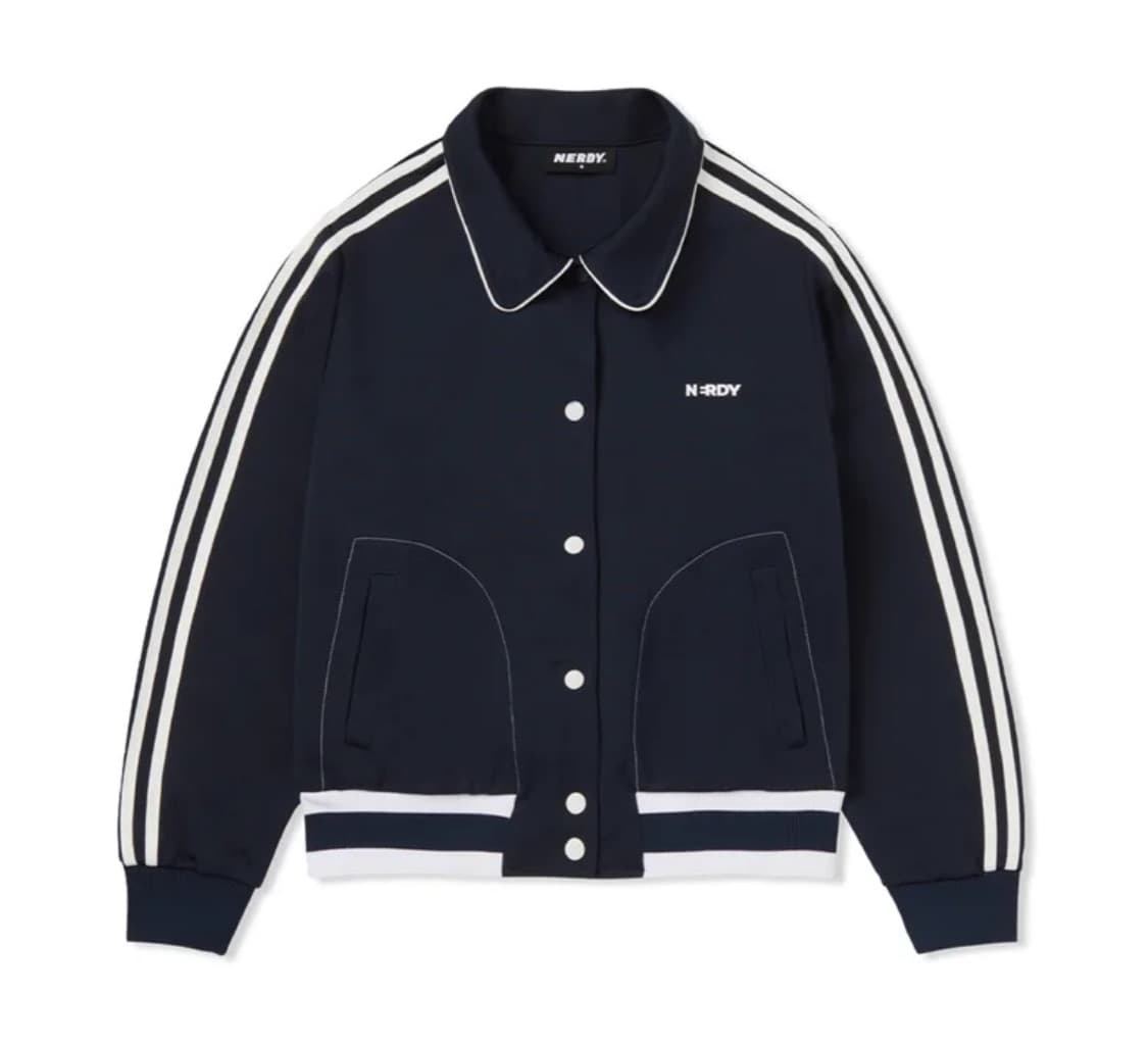 널디 바시티 트랙 자켓 네이비 상품이미지1
