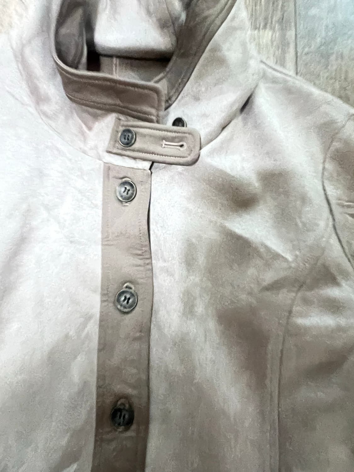 빈티지 하이넥 스웨이드 롱자켓 상품이미지2