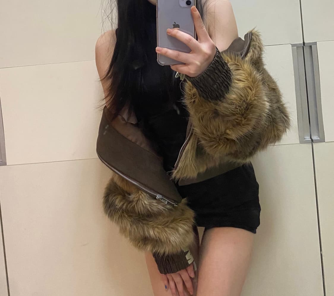 빈티지 퍼 자켓 상품이미지1