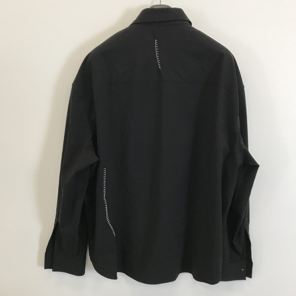 자라 스티치 오버사이즈 셔츠 블랙 [L] 상품이미지3