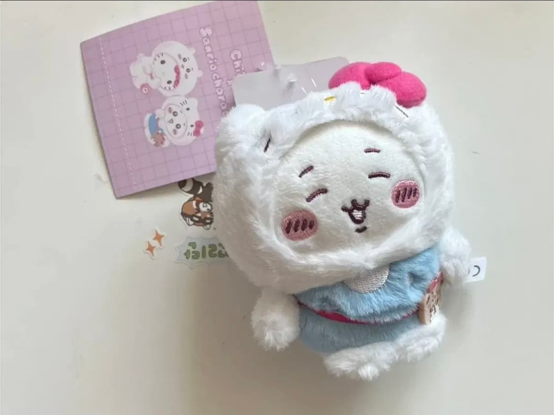 [새상품] 산리오 헬로키티 먼작귀 치이카와 마스코트 인형 키링 미개봉 상품이미지2