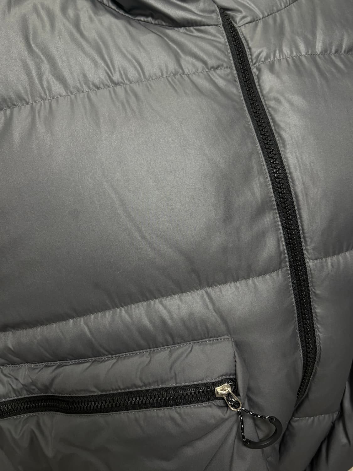 마뗑킴 빅포켓 숏 다운 점퍼 패딩 그레이 상품이미지5