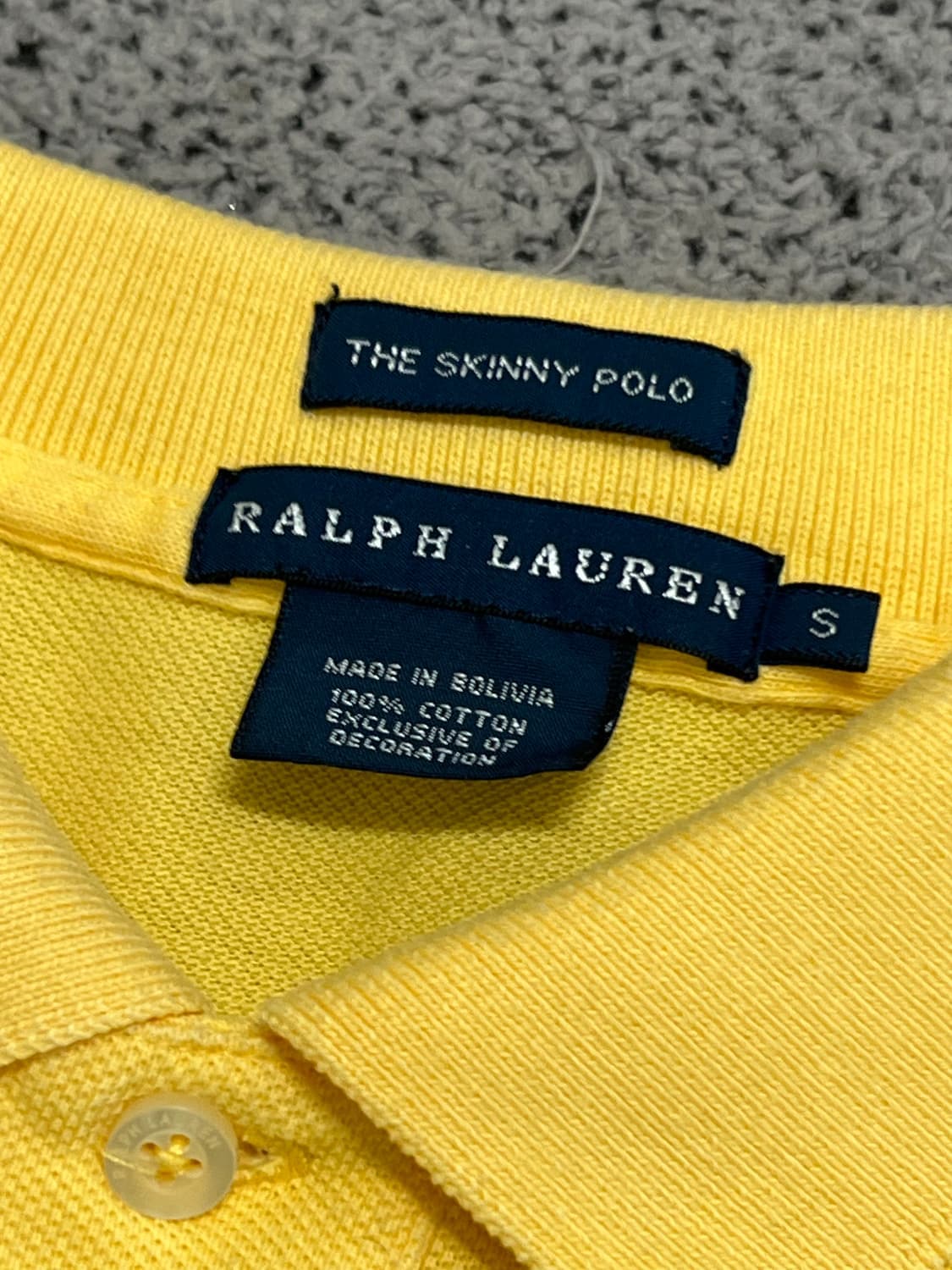 (S) 랄프로렌 우먼스 카라 티 옐로우 상품이미지3