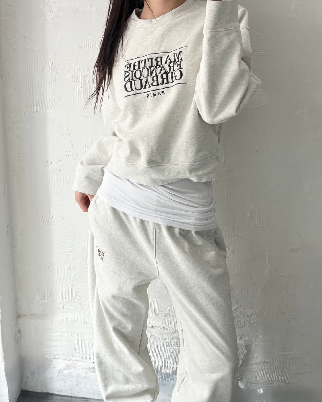 Marithe 마리떼 프랑소와 저버 멜란지그레이 트레이닝 셋업 상품이미지1