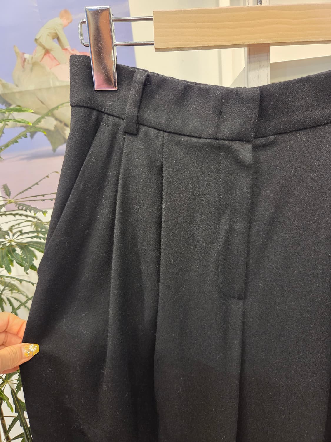 시스템 캐시미어 울 블랜드 슬렉스 상품이미지2