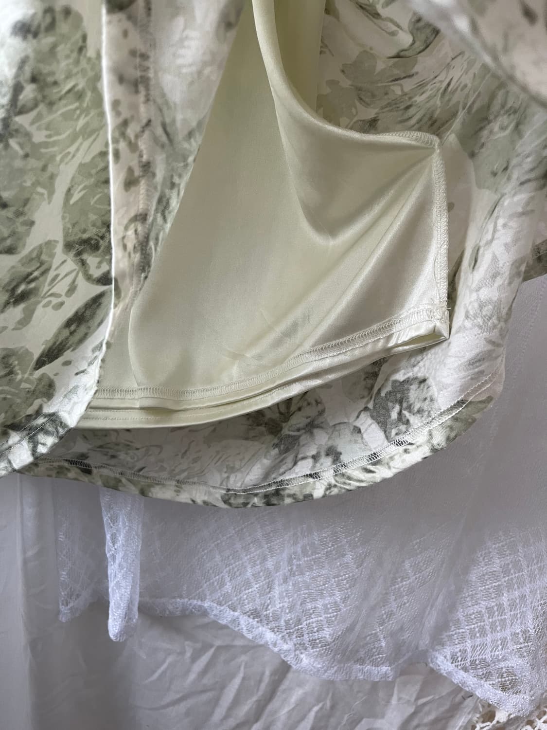 ✷ Green Floral Long Skirt 상품이미지8