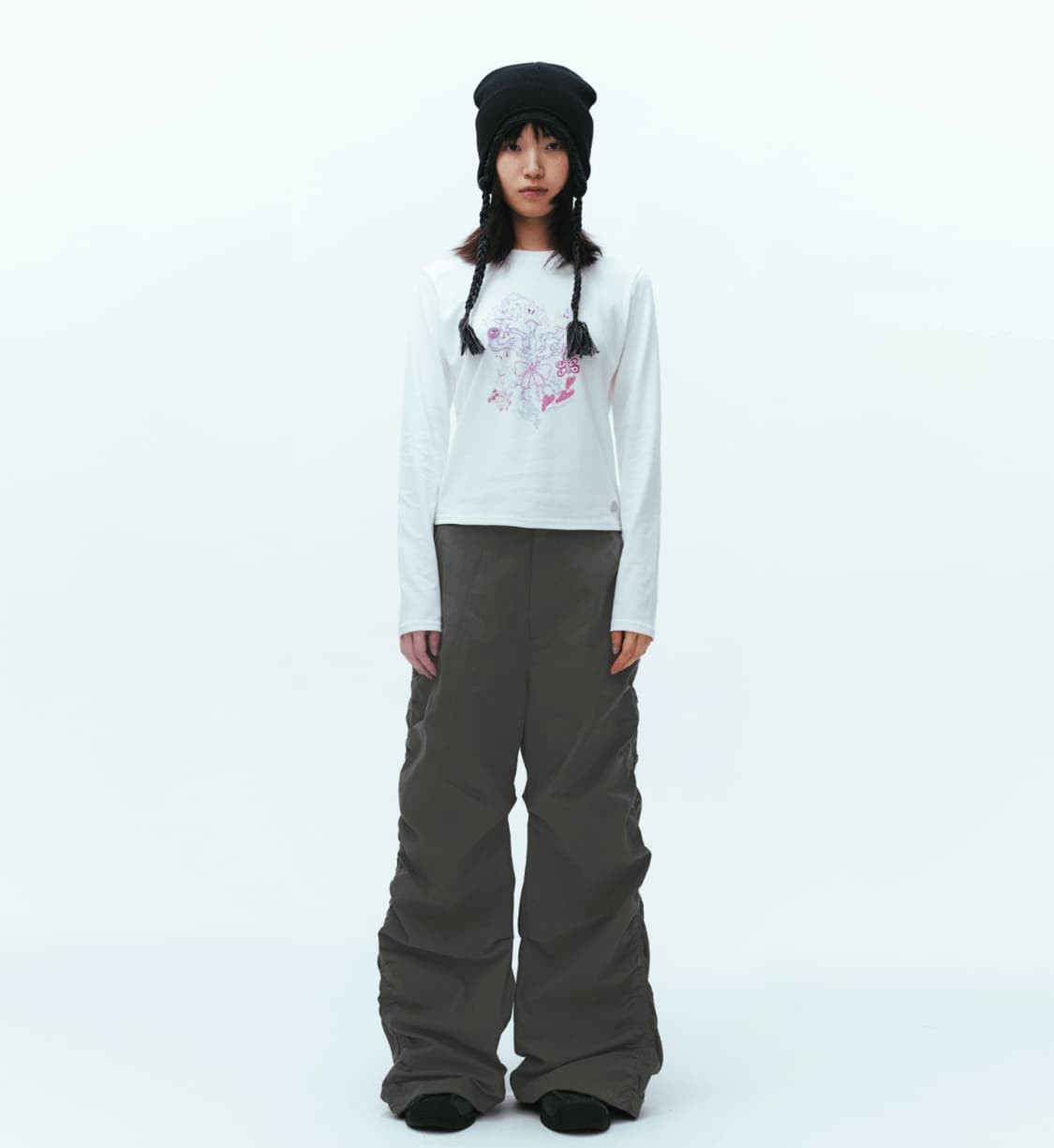 코이세이오 PUCKERING PANTS GREY 상품이미지3