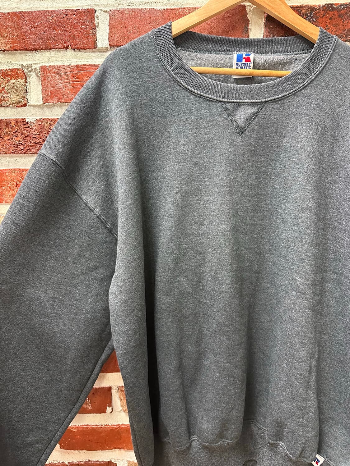 (2XL)90s 러셀  빈티지 맨투맨 그레이 상품이미지4