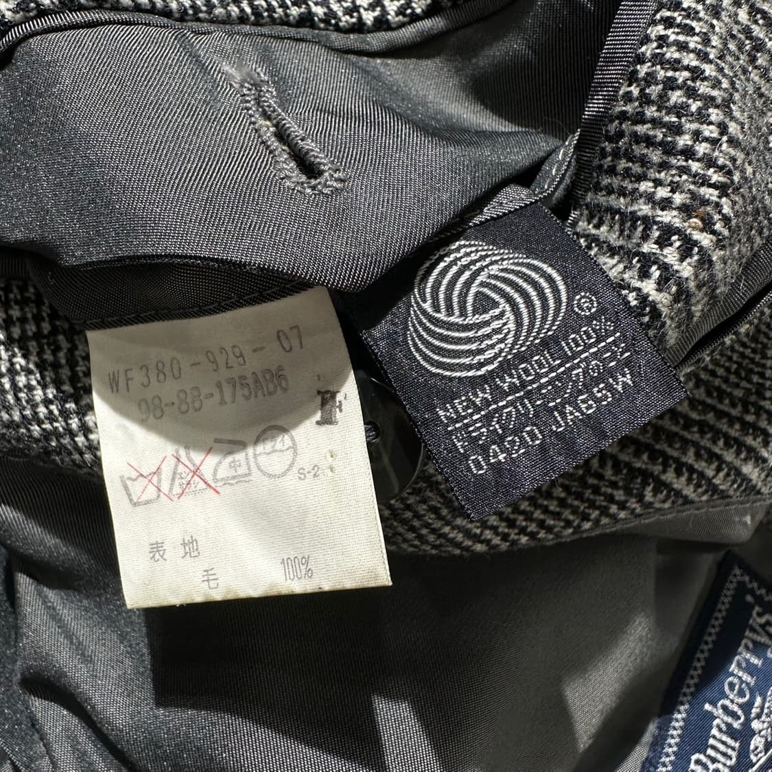 버버리 글렌체크 울 싱글 2B 블레이저 자켓 상품이미지8