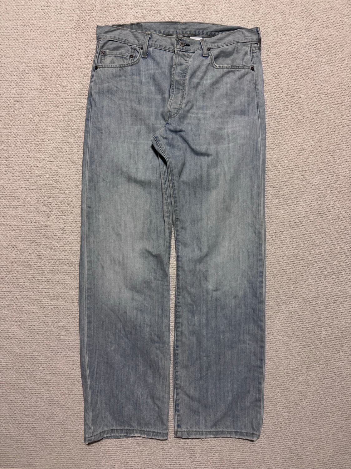 00s Mexico 리바이스 501 연청 워싱 데님 34사이즈 상품이미지2