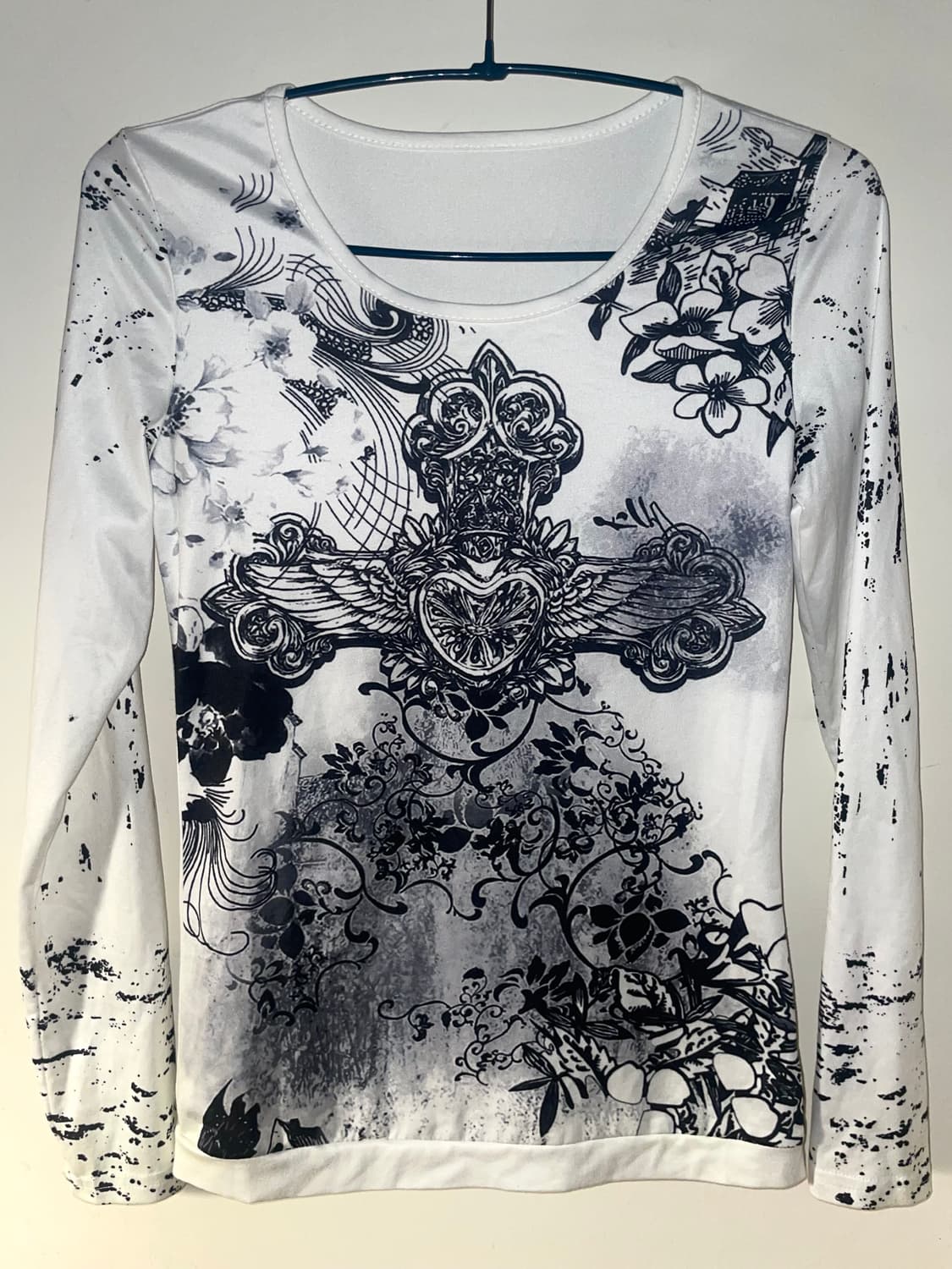 ⚔️🤍펑크 프린트 롱슬리브 화이트 상품이미지2