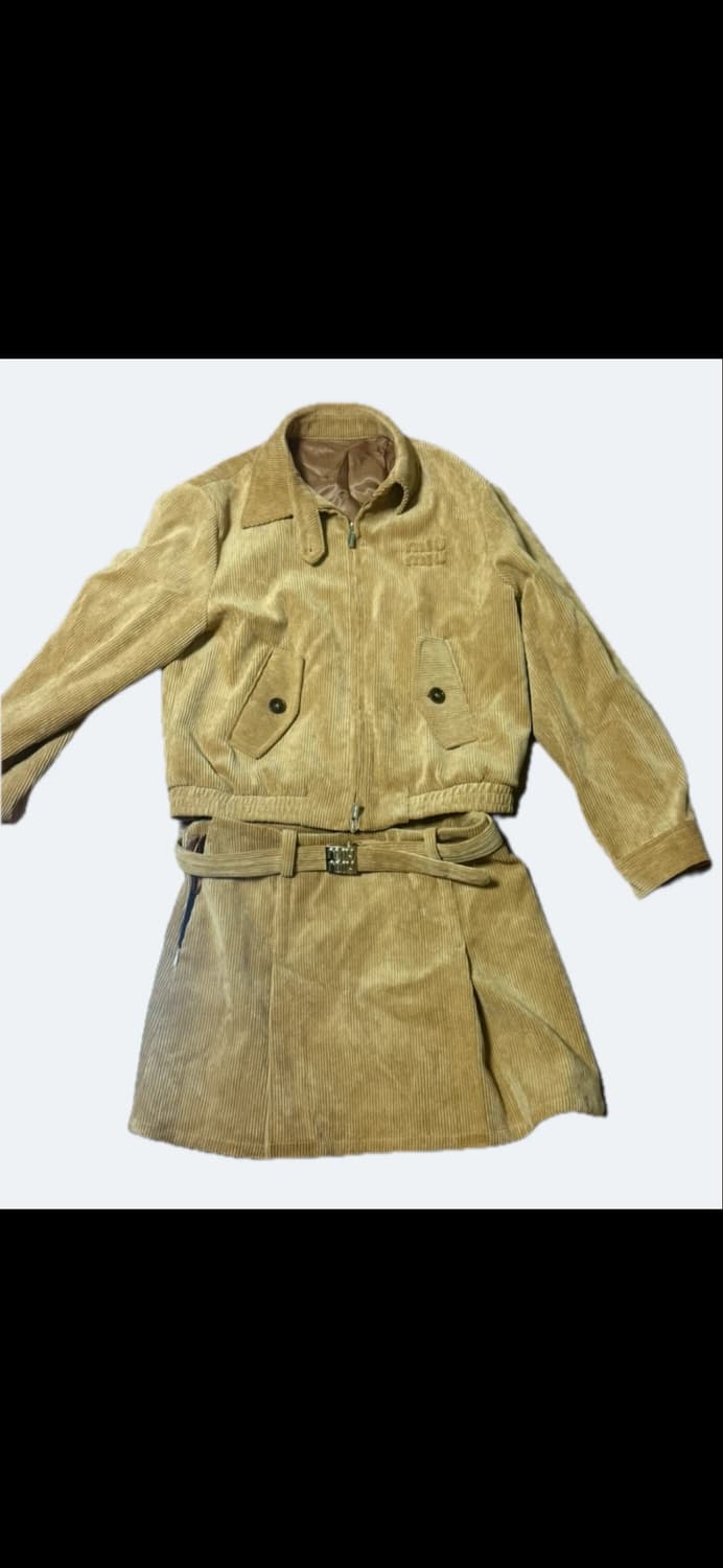 (최종가격) 미우미우 빈티지 코듀로이 자켓, 치마 상품이미지1